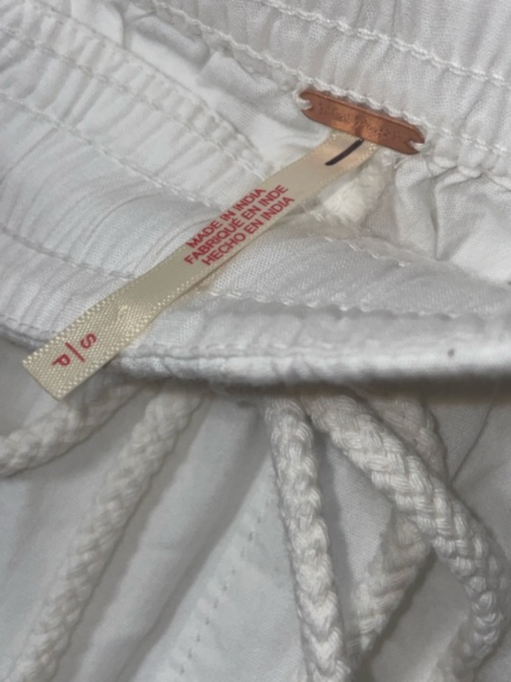 Free People Sailor Poplin Pull On Shorts in white NWOT - Picture 11 of 12